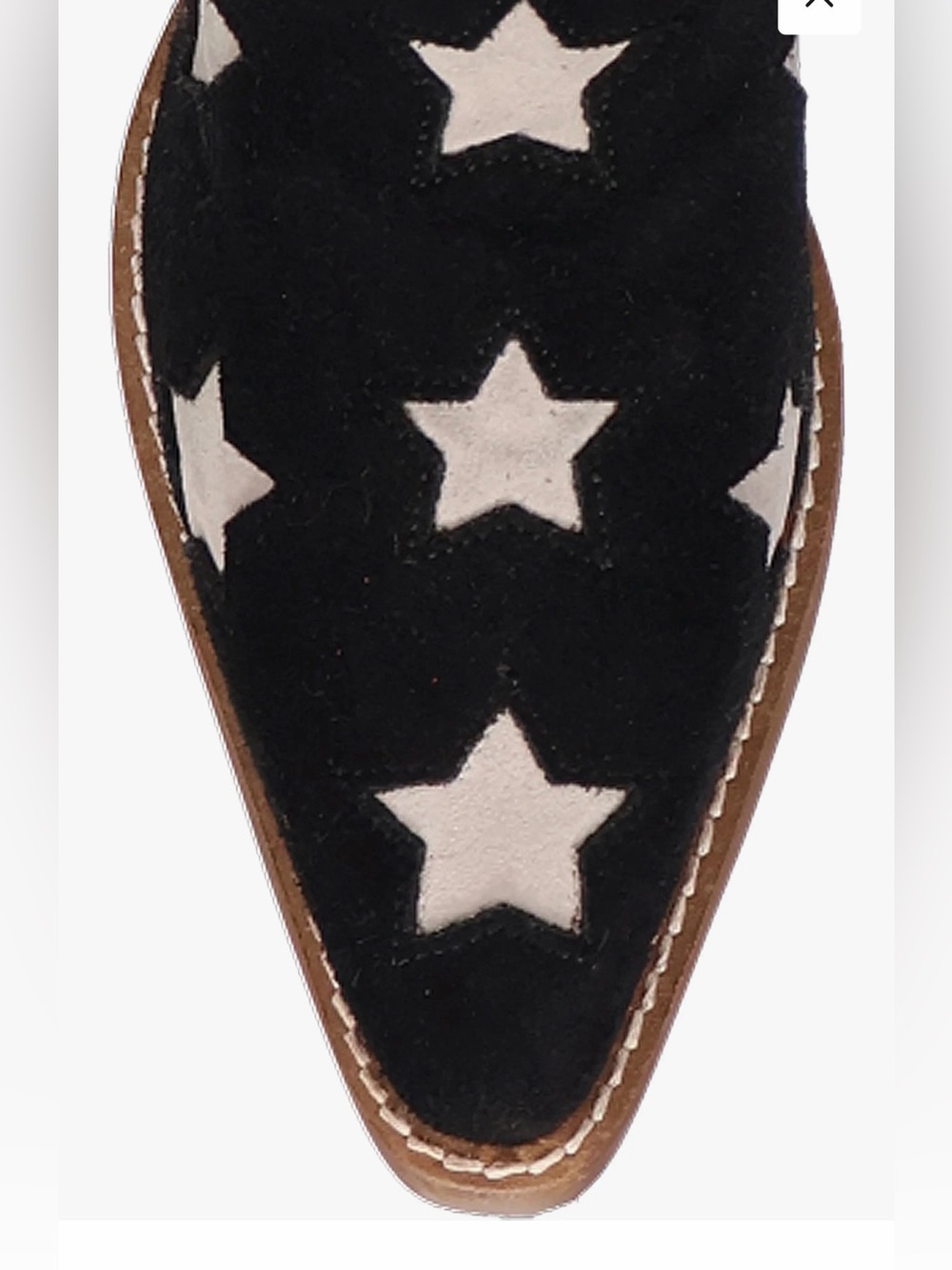 Dingo Superstar Women's Black Suede White Stars Boot Size 8.5 NEW - Picture 4 of 12